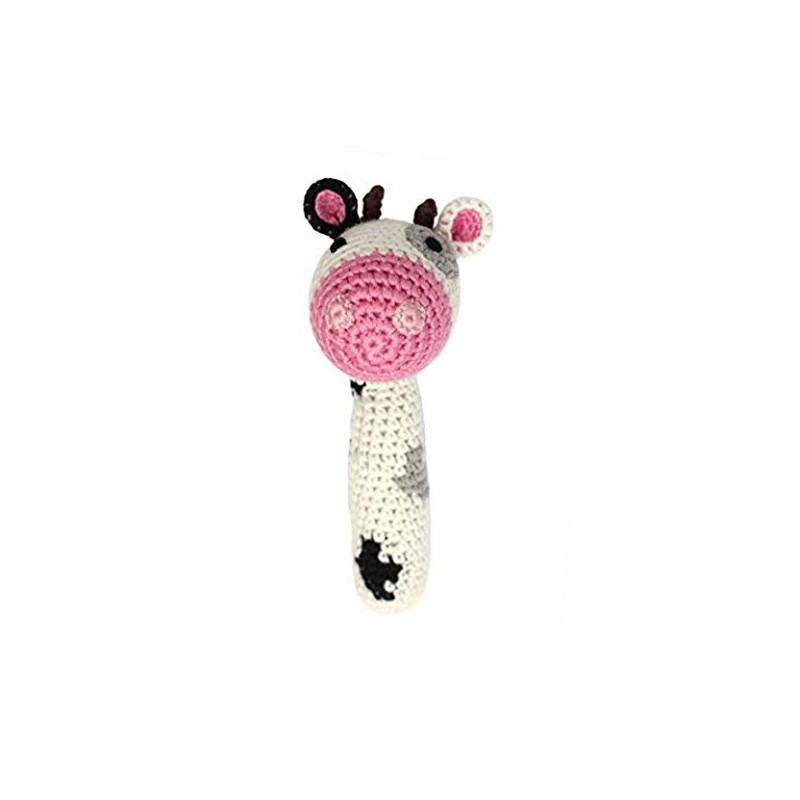 Cheengoo - Organic Baby Rattle - Cow