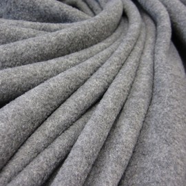 Polar Fleece Fabric Sold by the Metre Soft Grey Mottled Cuddly Dress Fabric