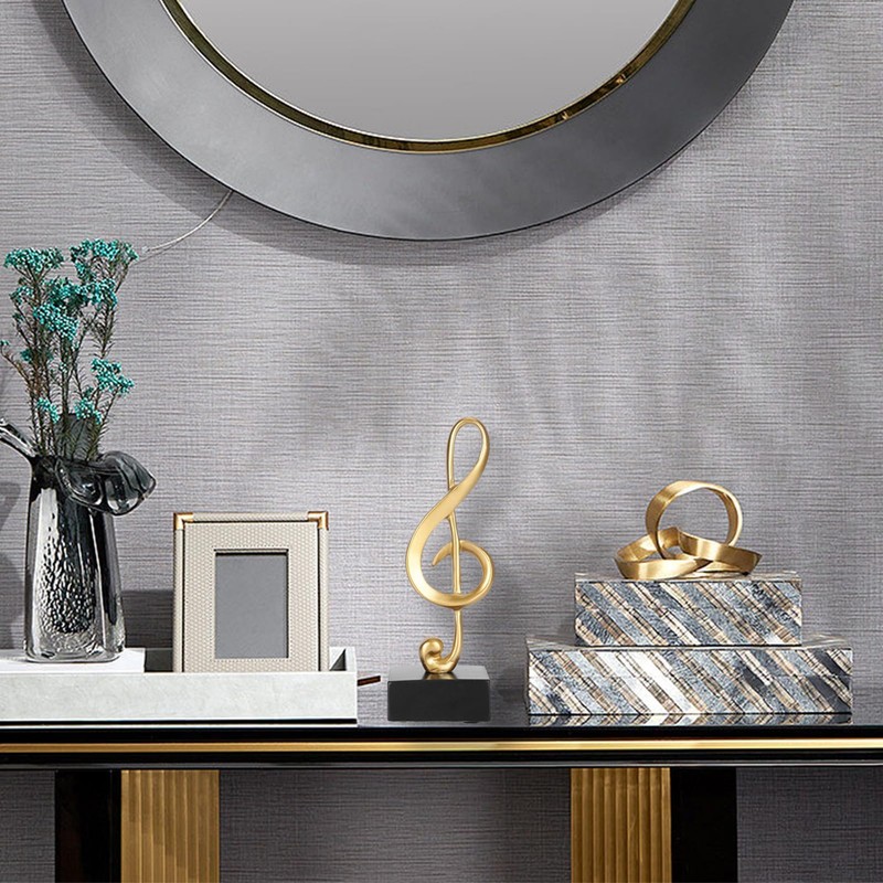 Bakiauli Musical Notes Statues, Small Musical Notes Decorative Desk Ornaments