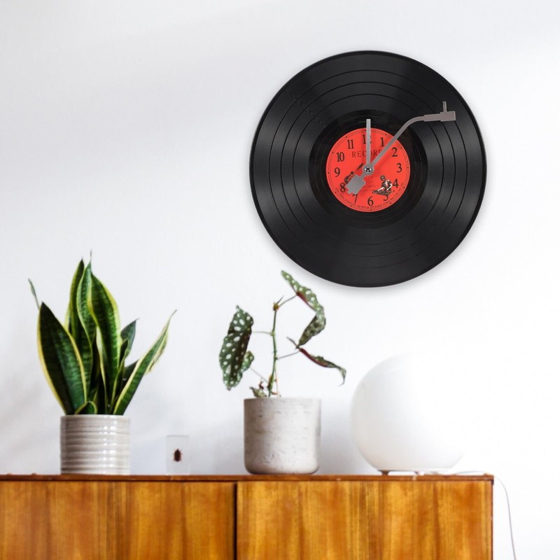 Alipis Vinyl Record Wall Clocks, 30cm Creative Music Vinyl Records
