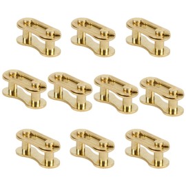 Bike Chain Master Link - PSLER Single Speed Bicycle Chain Link Missing Link Connectors Bike Chain Repair Accessories 10 Pieces Gold