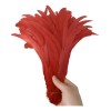 10 Plumas De Cola De Gallo Rojas 40-45cm Largas Sueltas