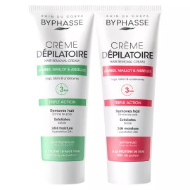 BYPASSé [바이빠세] 제모 크림 125ml 알로에베라/실크프로틴 [알로에베라 125ml] [Bipasse] Hair Removal Cream 125ml Aloe Vera/Silk Protein [Aloe Vera 125ml]