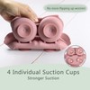 IDVVSSX Silicone Baby Plate with Suction, Owl Shape Suction Plate