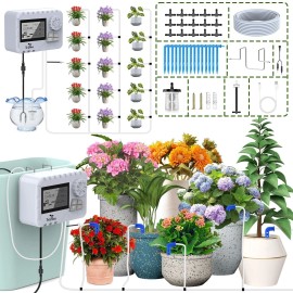 TRJZWA Automatic Watering System Watering System Kit Schedule Water Timer Indoor Plant