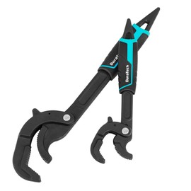 DURATECH Multi-function Adjustable Pipe Wrench Set, 2-Piece, Quick Self-Adjusting, Power Grip for 14-60mm Nuts, Pipes Use