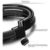 KALVICA Bracelets for Men Leather Bracelet Bangle Black Braided Leather