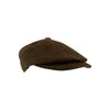 JACK PYKE Newsboy Flat Cap Brown Tweed 58cm
