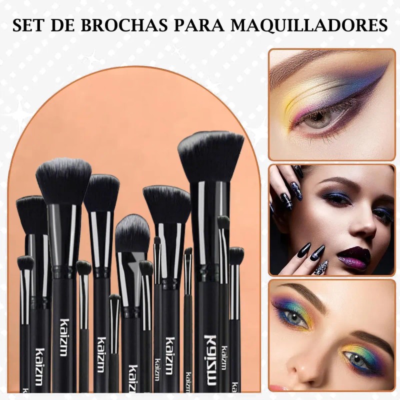 15 Psz Brochas De Maquillaje Para Maquillaje Profesional