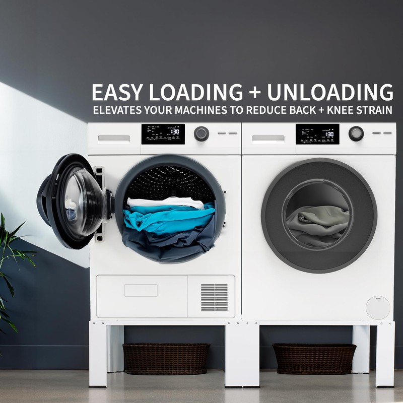 Life Finds Universal Laundry Dual Pedestal for Washer and Dryer