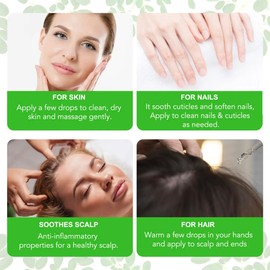 Moringa Oil Hair Growth – 100% Pure Cold Pressed Organic Oil – Anti-Hair Loss Treatment, Scalp, Eyebrow, Eyelash, Skin Care, Anti-Aging Moisturizer