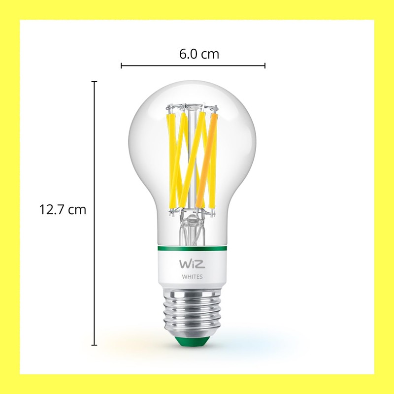 WiZ Ultra Efficient Smart LED Lamp, E27, Energy Efficiency Class