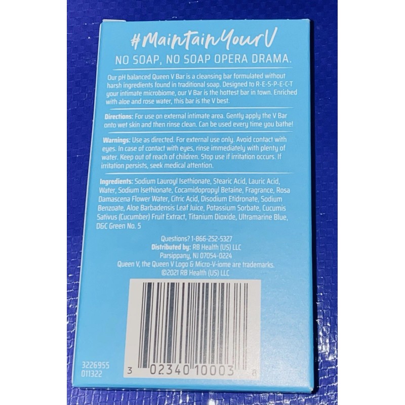 Queen V Cleansing Bar WILD BERRY Rosewater & Aloe 3.5oz