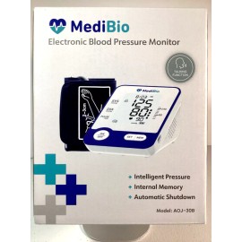 MediBio Automatic Electronic Talking Blood Pressure Monitor Upper Arm AOJ-30B
