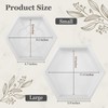 2 Size Hexagon Stepping Stone Mold, 9" & 11.4" Reusable
