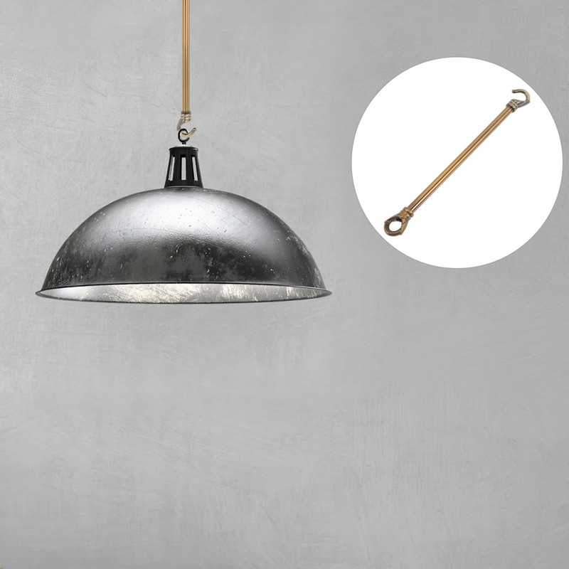 MOLUCKFU Chandelier Load-Bearing Rod Ceiling Light Support Tubewith Hooks