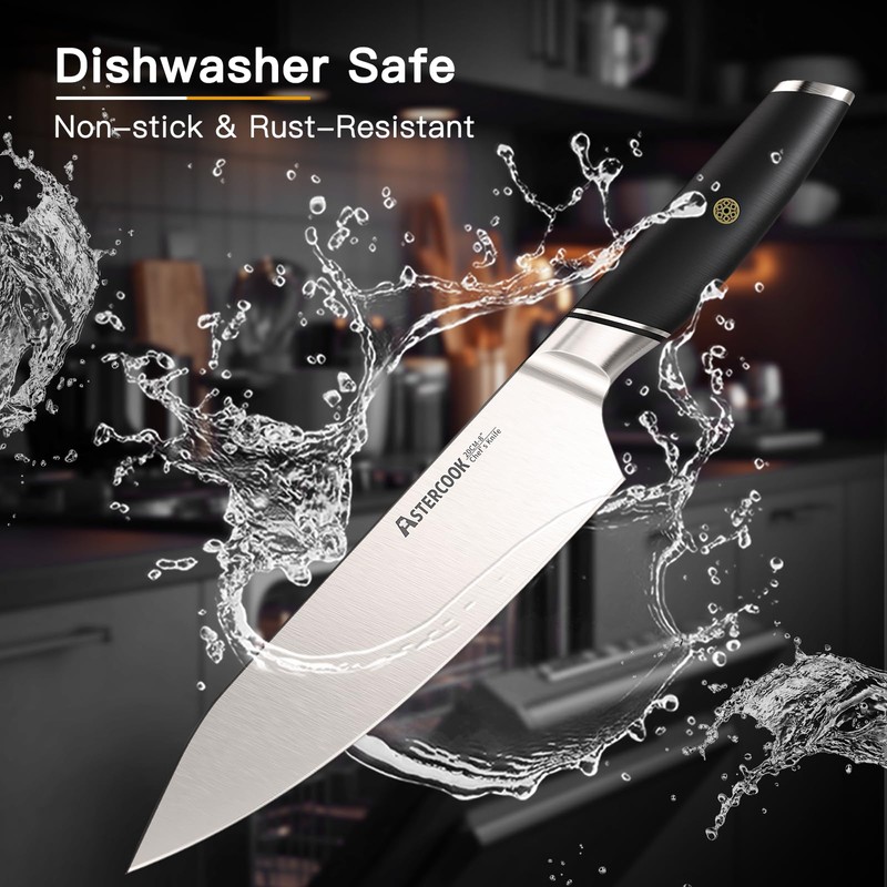 Astercook Chef Knife, 8 Inch Professional Kitchen Chef Knife, ABS