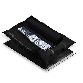 Amiff Black Poly Mailers 12" x 15.5", Pack of 500 Black Shipping Bags 3.2 mil Black Mailing Envelopes, Tear Proof Black Packaging Bags, Black Mailing for Clothes, Stylish Poly Mailers, Black Poly Bags