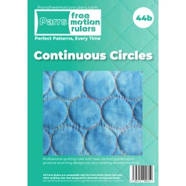 Parrs Continuous Circles Free Motion Quilting Ruler for Domestic Machines