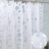 WELTRXE Shower Curtain Liner with Magnets, Shower Curtains Waterproof for