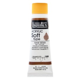 Liquitex Acrylic Paint Liquitex Color Soft Type Raw Sienna 6048 0.7 fl oz (20 ml) (No. 6)