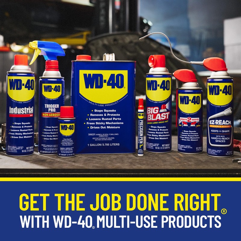 WD-40 Classic Product, Multi-Use Product, Smart Straw, 8 OZ [12-Pack]