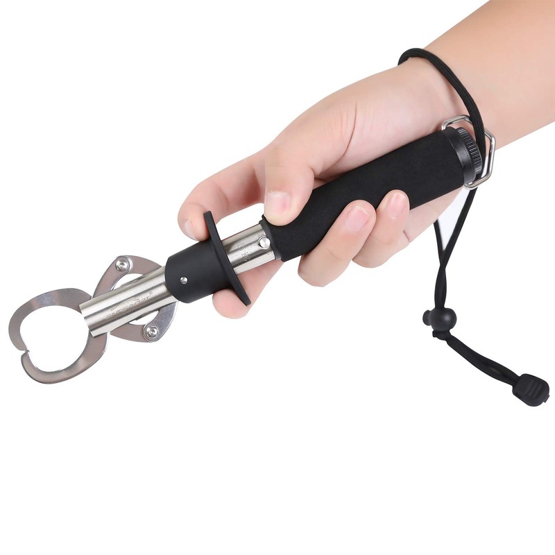 Entsport Fish Lip Gripper Fish Scales Professional Fish Holder Stainless