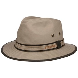 Stetson Ava Cotton Protective Sun Hat Summer (XL (60-61 cm) - Beige)