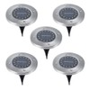 5Pcs Solar Power Underground Light Landscape Lamp 16 LED RainProof