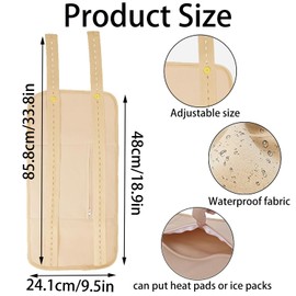 Castor Oil Compress Wrap, Castor Oil Pack, Castor Oil Pack Wrap Kit, Reusable Castor Oil Pack for Liver Detox, Comfort Sleep, Improve Abdominal Muscles and Digestive Constipation (No Castor Oil)