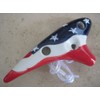 Utopia the Stars and Strips patriotic ceramic Ocarina Soprano C