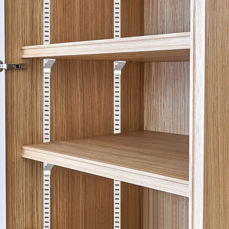 20 Pcs Heavy Duty Metal Shelving Brackets Clips Cabinet Shelf
