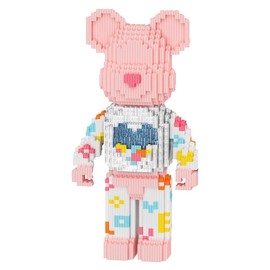 LAICAI Animal Cartoon Love Bear Micro Building Blocks Set（3546PCS） 12.6in High Series，Gifts for Collectors and Enthusiasts