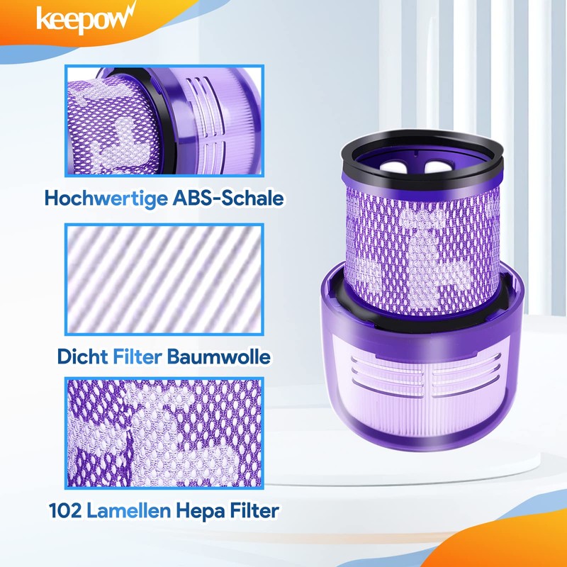 KEEPOW Replacement Filter Kit for Dyson V11 Cyclone Series, Dyson