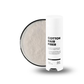 O.C. HAIRCARE Hair Thickening Hair - for Parting, Bald Areas on the Top and Back of the Head - Recommended by Leading Salons - 11 Colours - Resistant Scattered Hair (White)