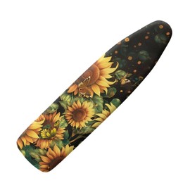 Vanideaoty Sunflower Ironing Board Cover 15"x54" Standard Size Ironing Board Cover with Elastic Edge Replacement Home Decoration
