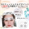 VICHE CATT Eyebrow Template, 12 Types, Set of 2, Disposable