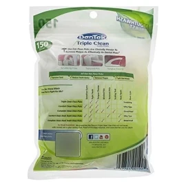 - Dentek Triple Clean Floss Elecciones, 150 Count (paquete De