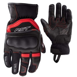RST Urban Air 3 Mesh Vented CE Mens Motorcycle Gloves (Black, Red, L)