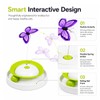2-in-1 Auto Interactive Cat Toy, Fluttering Butterfly & Rolling Track