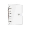 TECDW A7 Size Seal Notebook, PVC Clear Material Metal Ring