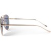 styleBREAKER Unisex Pilot Sunglasses with Polished Edge, Mirrored Polycarbonate Lenses