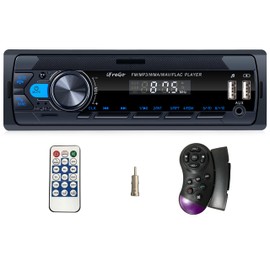 iFreGo Single DIN Car Stereo with Bluetooth Hands Free Calling & Music Streaming, Car Radio,FM Radio Receiver,2 USB,SD Card Port,AUX,MP3 Player, Fast Charging,7 LED Colors Radios para Auto,Not a CD