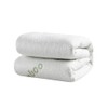 Dreamaker Twin Pack Bamboo Knitted Waterproof Pillow Protector, Naturally Anti-Microbial