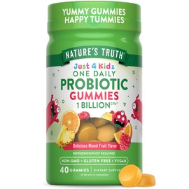 Nature's Truth Kids Probiotic Gummies | 40 Count | Mixed Fruit Flavor | Vegan, Non-GMO & Gluten Free Supplement