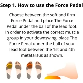 The Force Pedal Mini – Training Aid – Increase Club Head Speed, Improve Stability in Chipping and Putting– 2 Pedals