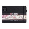 Sakura 94140004 Sketchbook, Cream White, 80 Sheets, Paper, Black Cover,