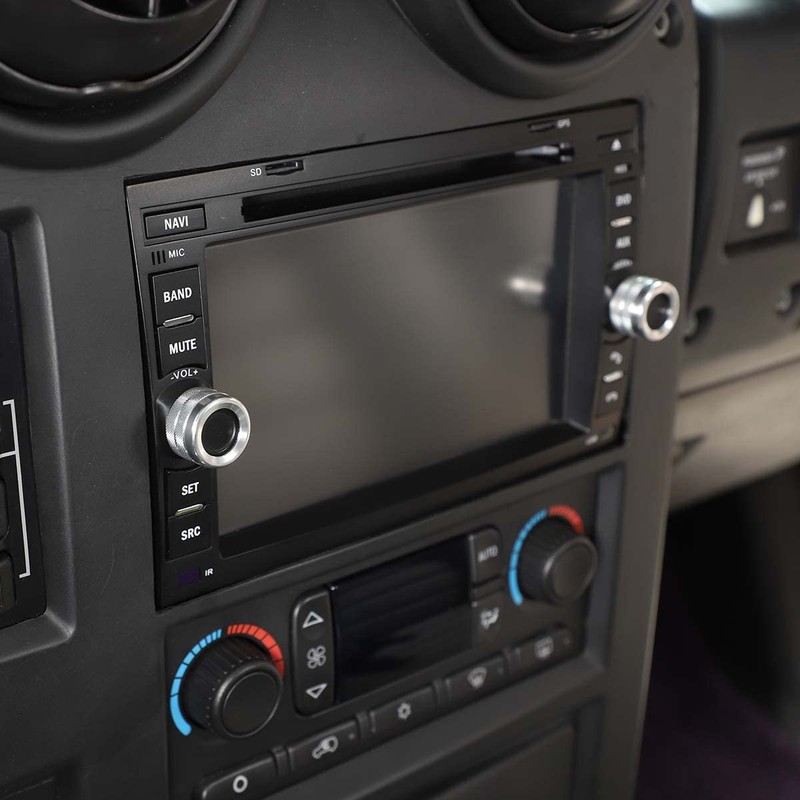Center Console Volume Tune Knob Cover Ring Trim Interior Accessories