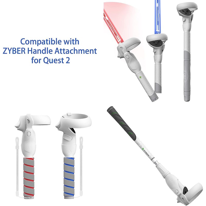 ZYBER Replacement Clips for ZYBER Quest 2 Controller Handle Attachment