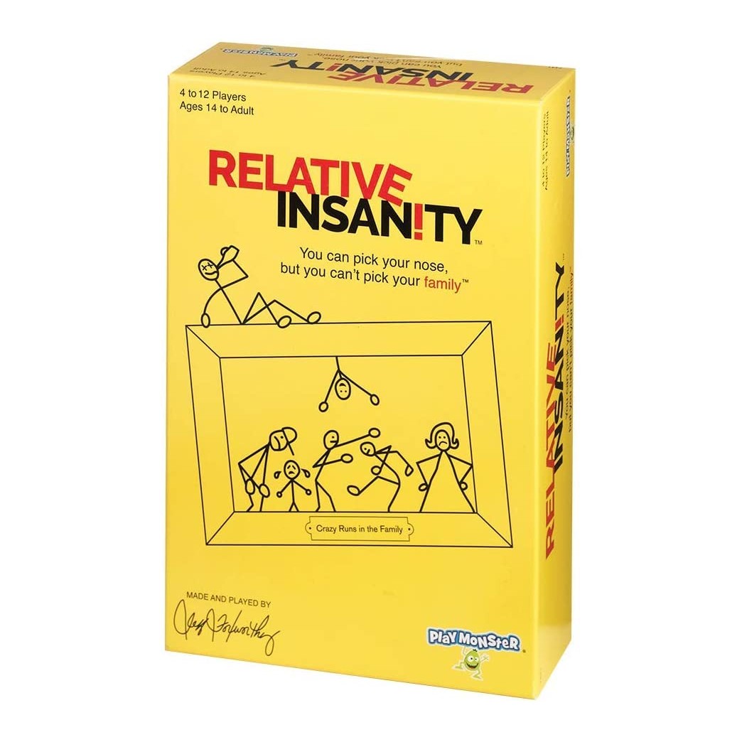 PlayMonster Relative Insanity Party Game About Crazy Relatives -- Made & Played by Comedian Jeff Foxworthy!